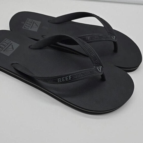 Reef Men's Phantom Nias Flip Flops‎ - Black/Grey 10 - Picture 1 of 11